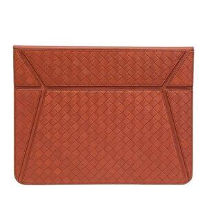 Bottega Veneta Ipad Case Intrecciato Leather Light Brown